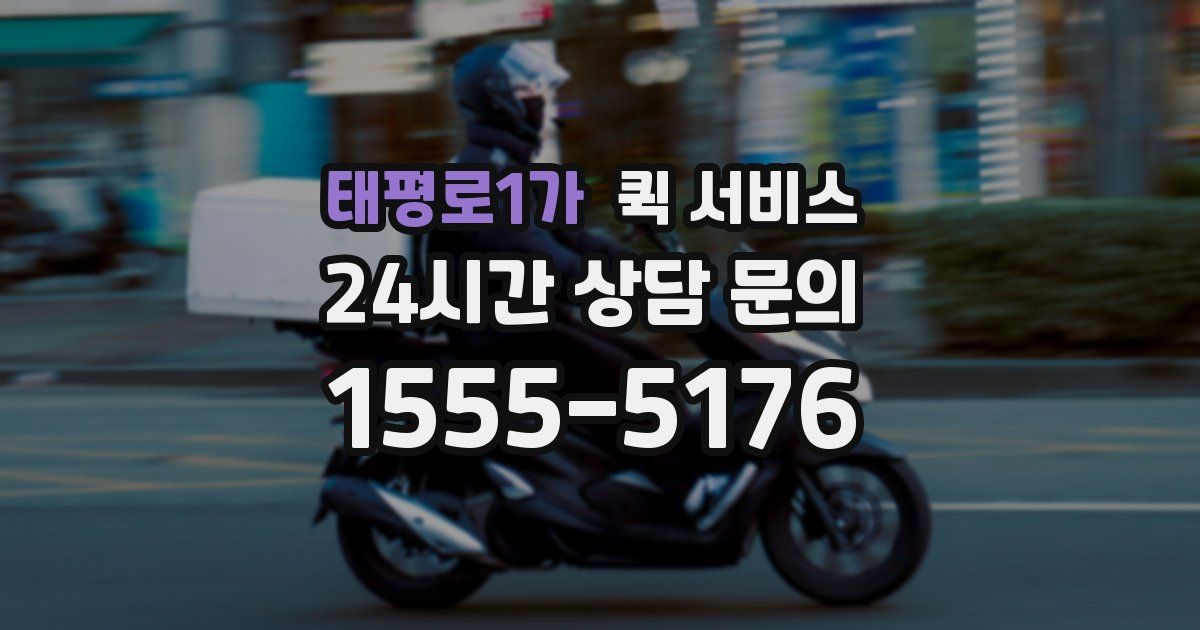 태평로1가 퀵 서비스