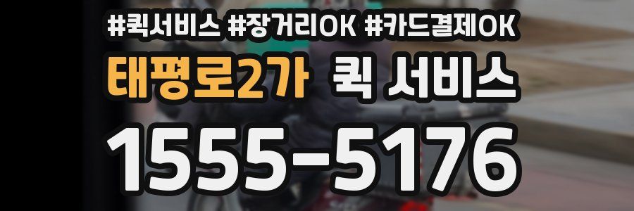 태평로2가 퀵 서비스