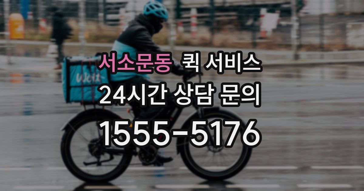 서소문동 퀵 서비스