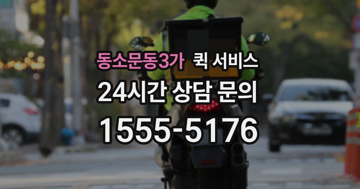 동소문동3가 퀵 서비스