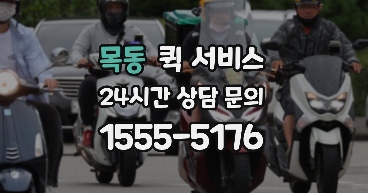 목동 퀵 서비스