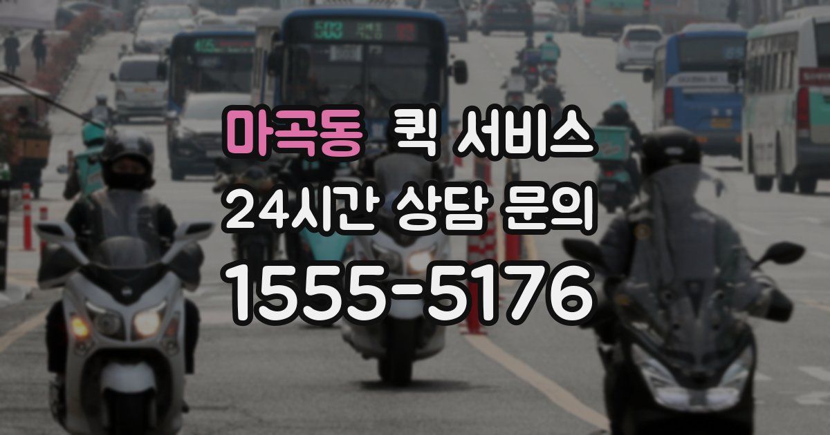 마곡동 퀵 서비스