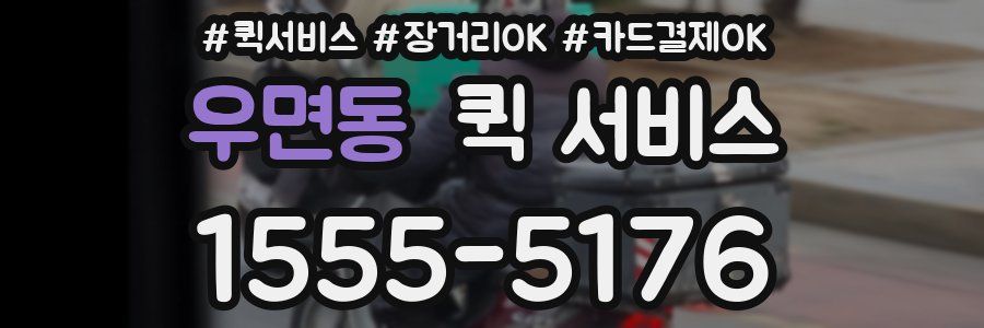 우면동 퀵 서비스
