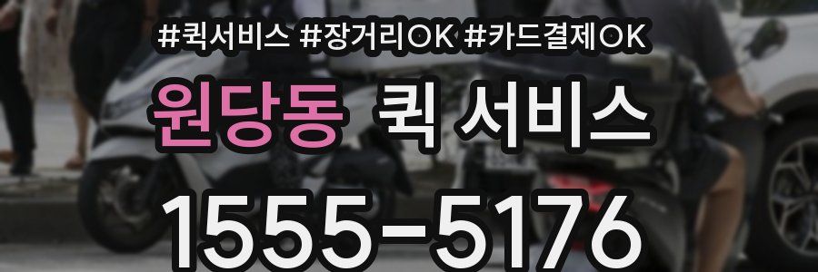 원당동 퀵 서비스