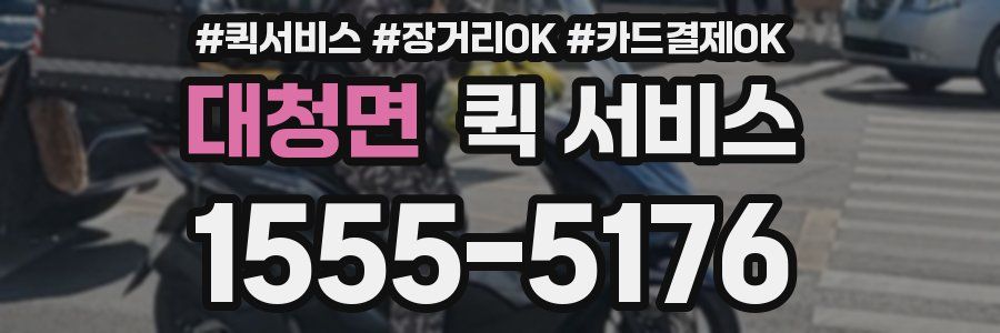대청면 퀵 서비스