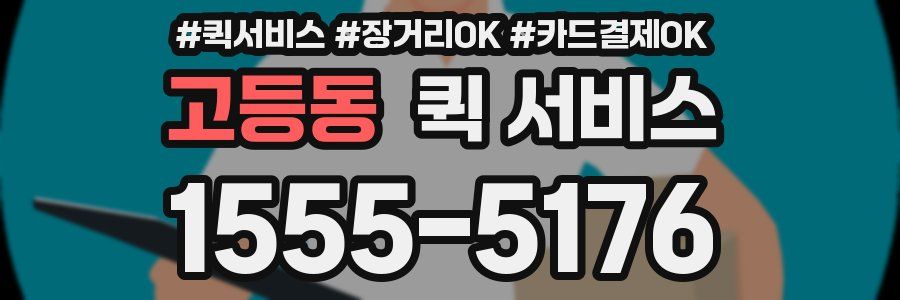 고등동 퀵 서비스