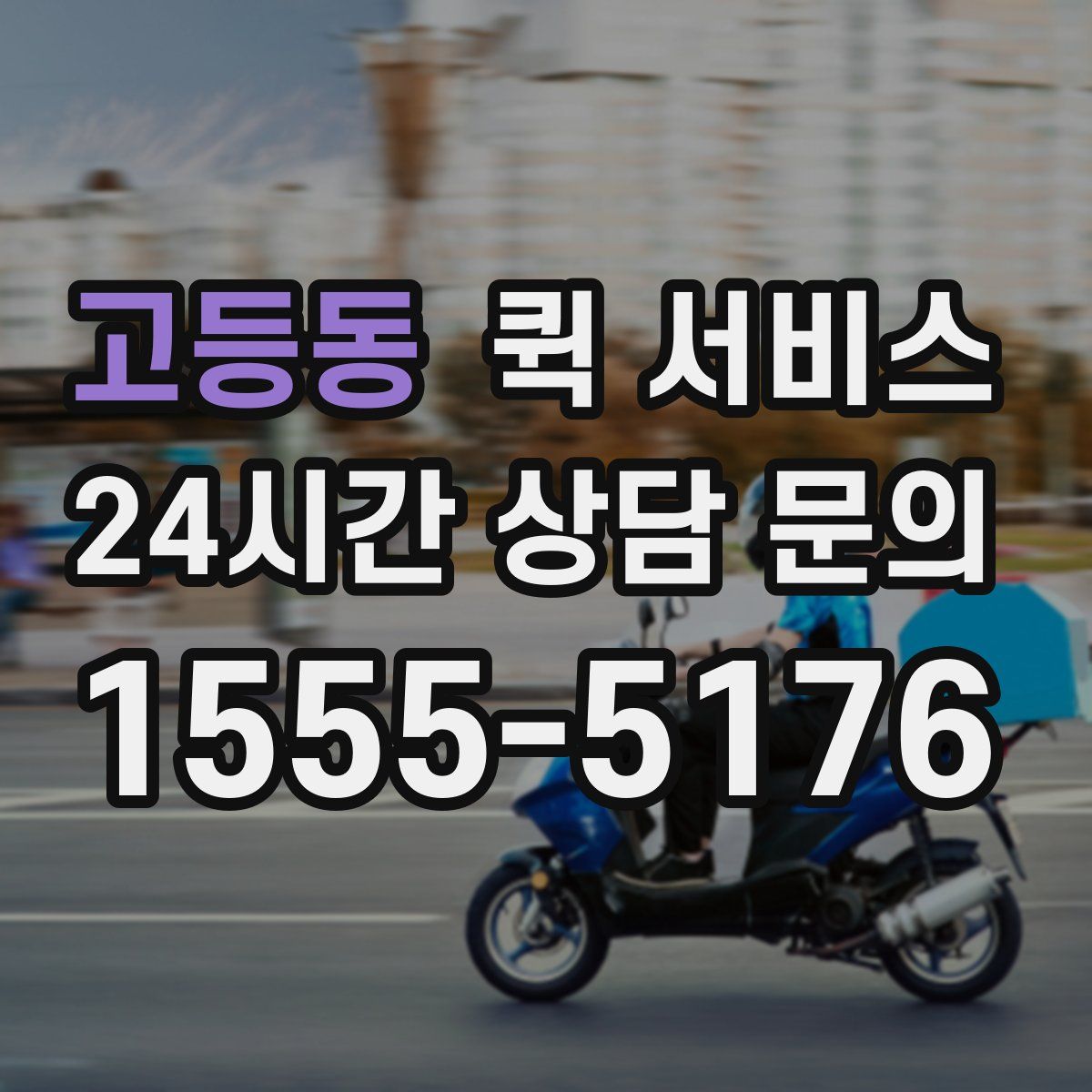 고등동 퀵 서비스