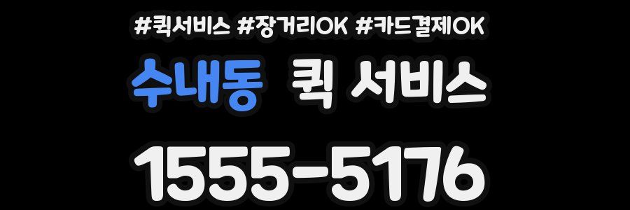 수내동 퀵 서비스