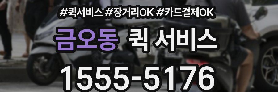 금오동 퀵 서비스