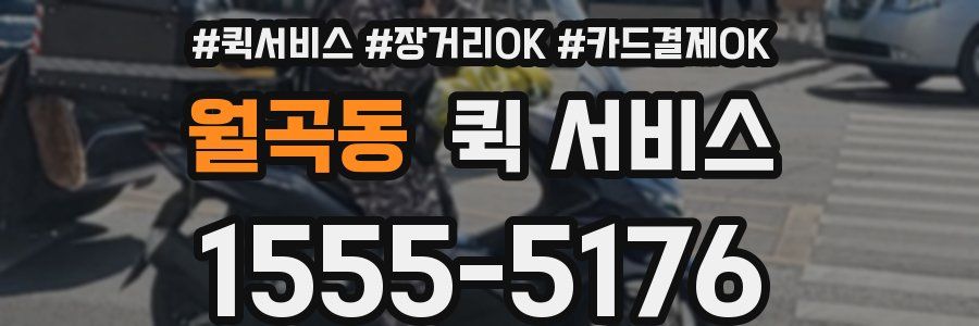 월곡동 퀵 서비스