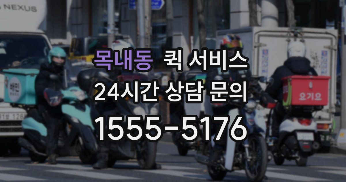 목내동 퀵 서비스