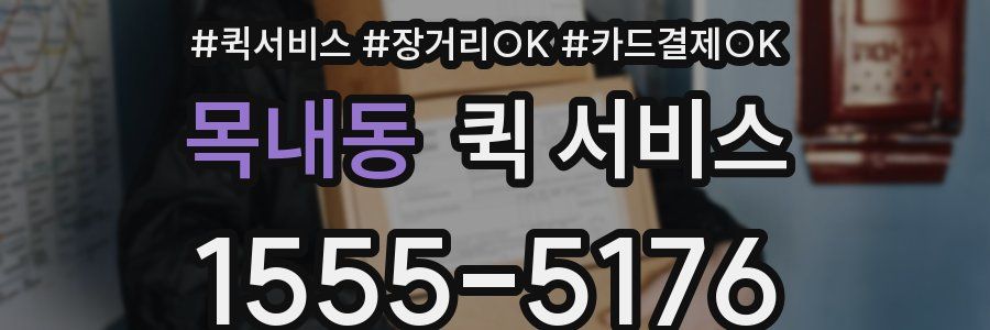 목내동 퀵 서비스
