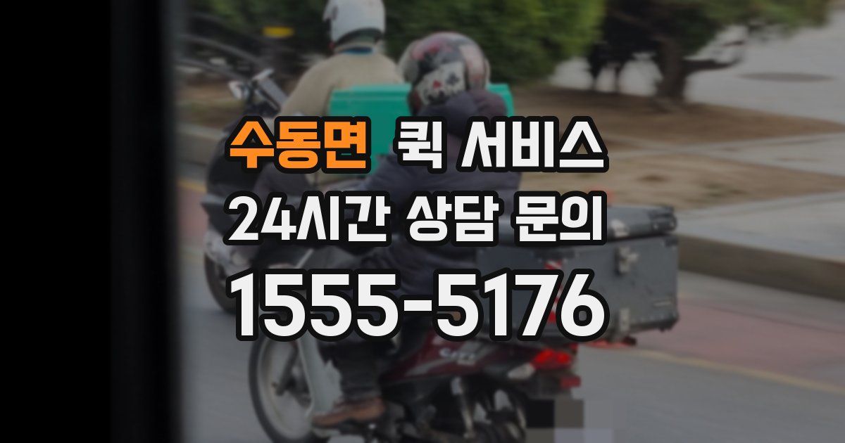 수동면 퀵 서비스