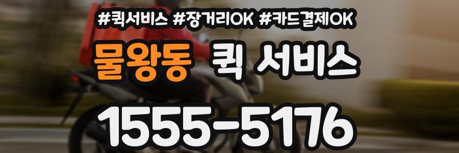 물왕동 퀵 서비스