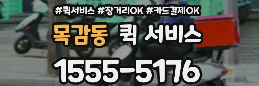 목감동 퀵 서비스