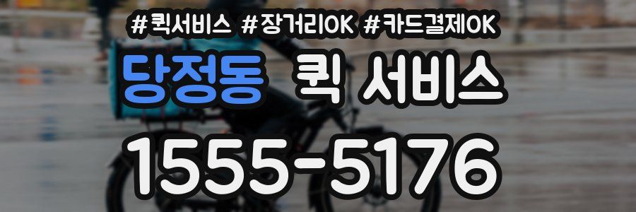 당정동 퀵 서비스