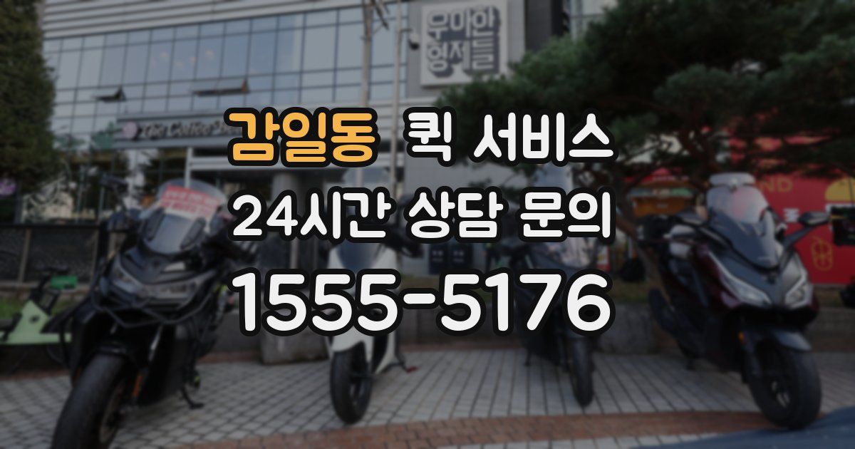 감일동 퀵 서비스