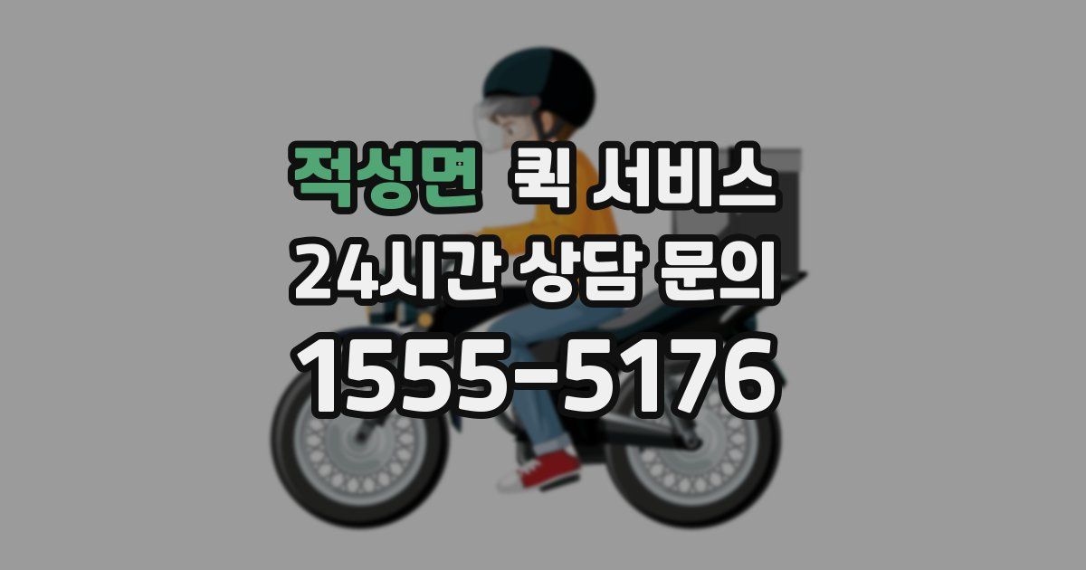 적성면 퀵 서비스