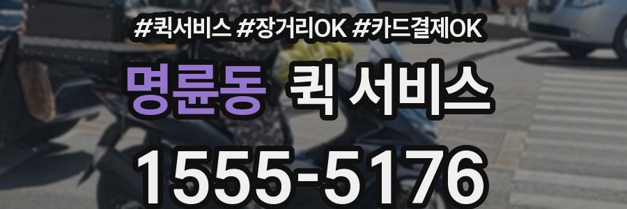명륜동 퀵 서비스