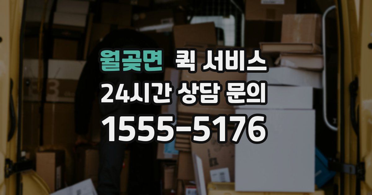 월곶면 퀵 서비스