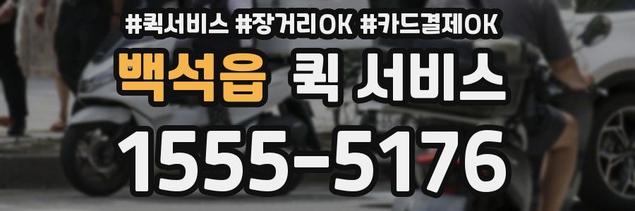 백석읍 퀵 서비스