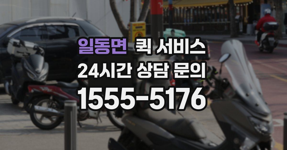 일동면 퀵 서비스