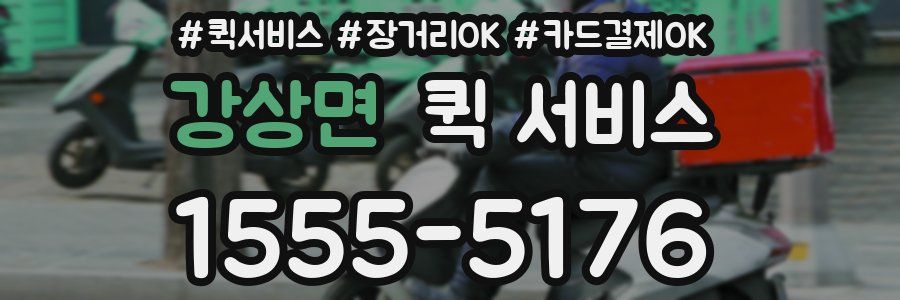 강상면 퀵 서비스