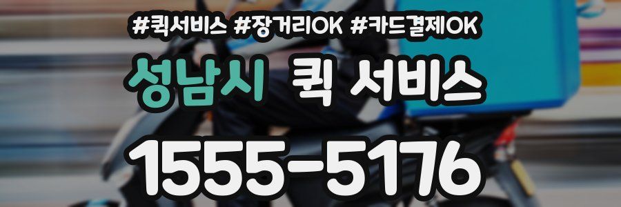 성남시 퀵 서비스