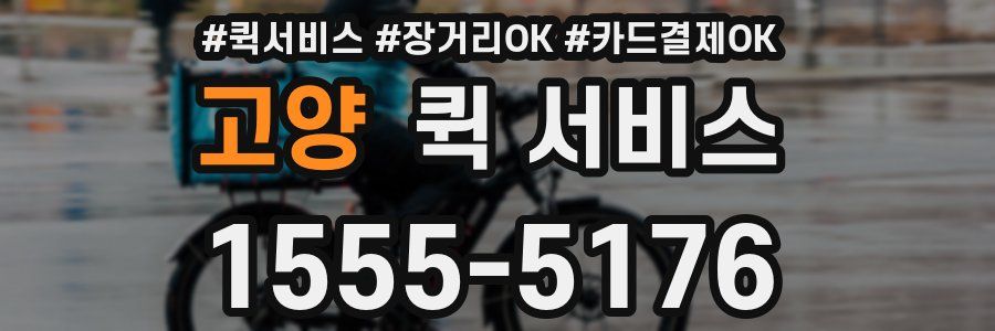 고양 퀵 서비스
