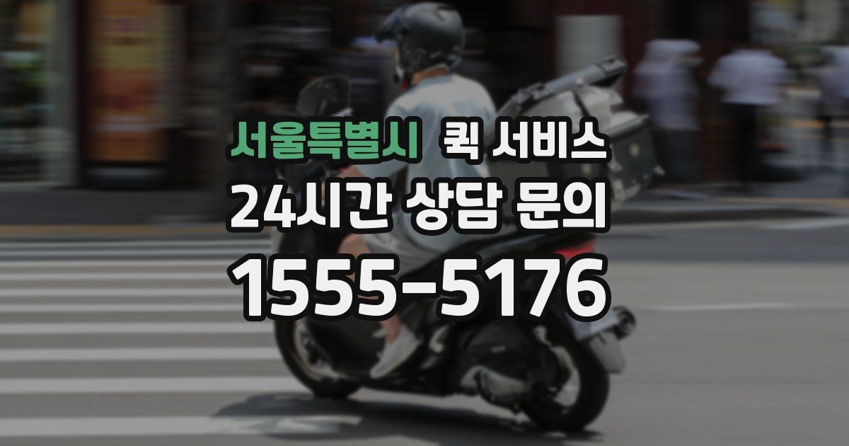 서울특별시 퀵 서비스