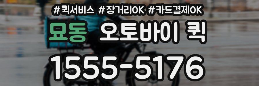 묘동 오토바이 퀵
