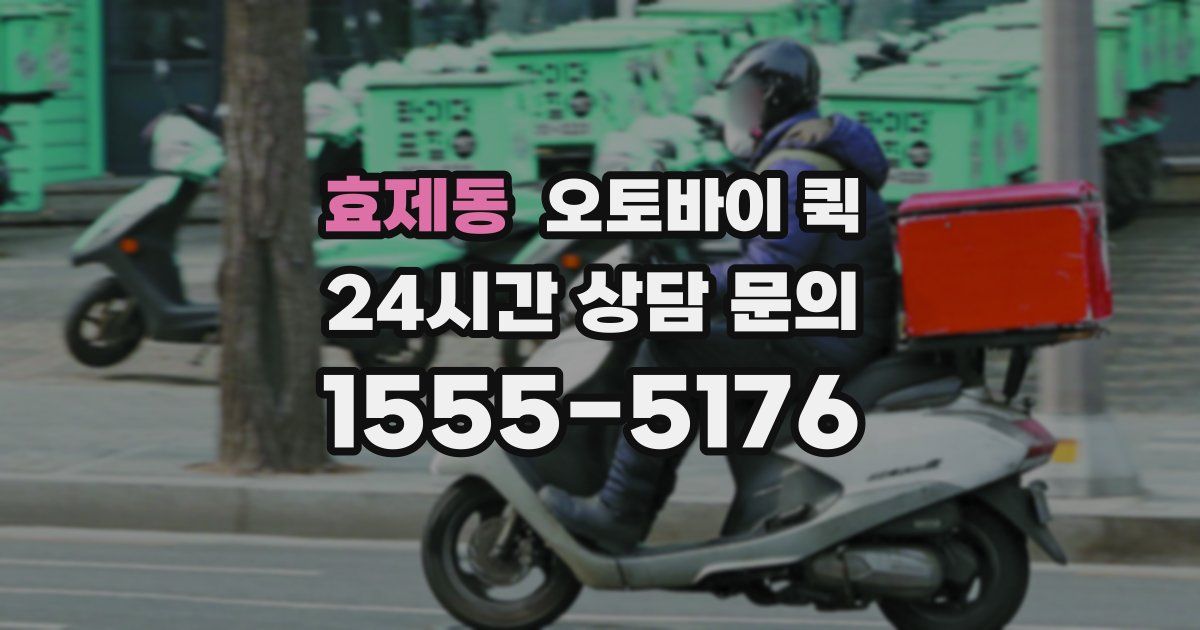 효제동 오토바이 퀵