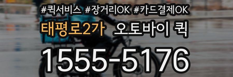 태평로2가 오토바이 퀵