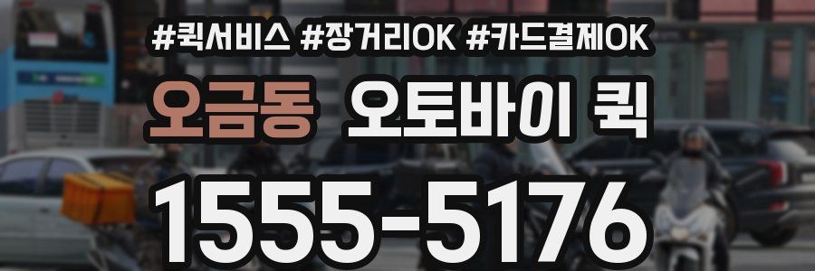 오금동 오토바이 퀵