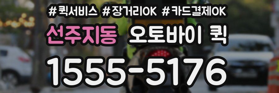 선주지동 오토바이 퀵