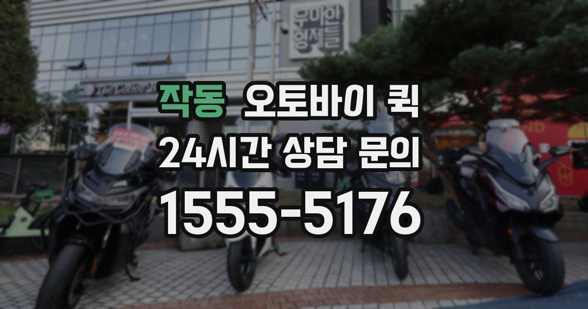 작동 오토바이 퀵