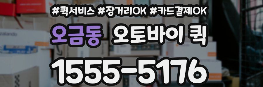 오금동 오토바이 퀵