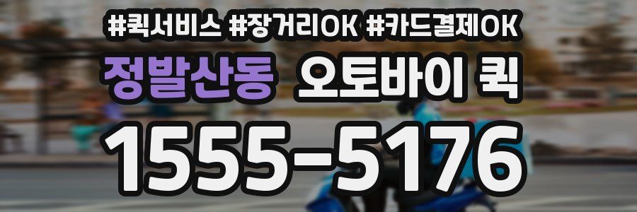 정발산동 오토바이 퀵
