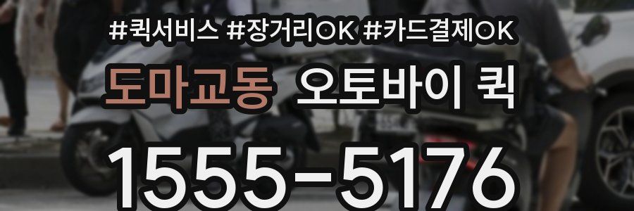 도마교동 오토바이 퀵