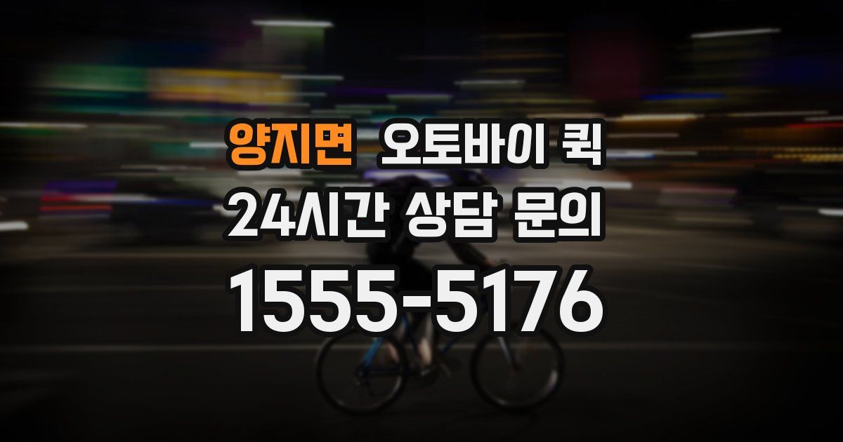 양지면 오토바이 퀵