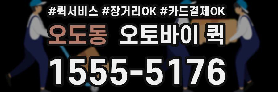 오도동 오토바이 퀵