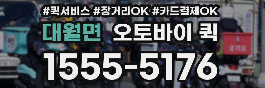 대월면 오토바이 퀵