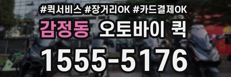 감정동 오토바이 퀵