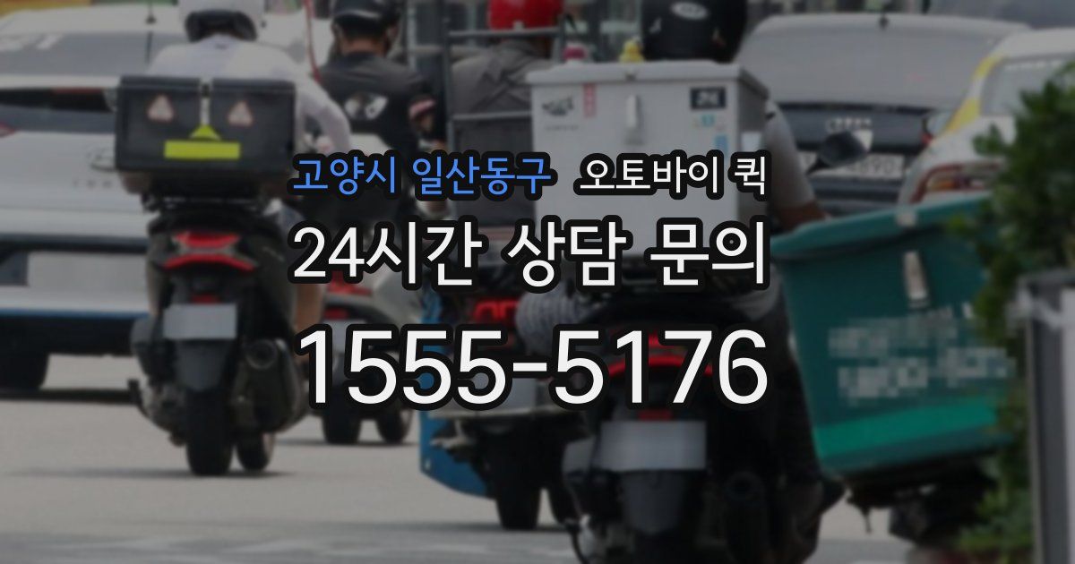 고양시 일산동구 오토바이 퀵