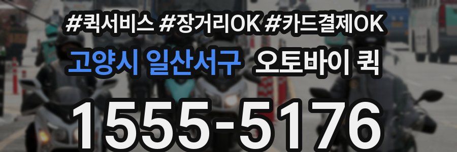 고양시 일산서구 오토바이 퀵