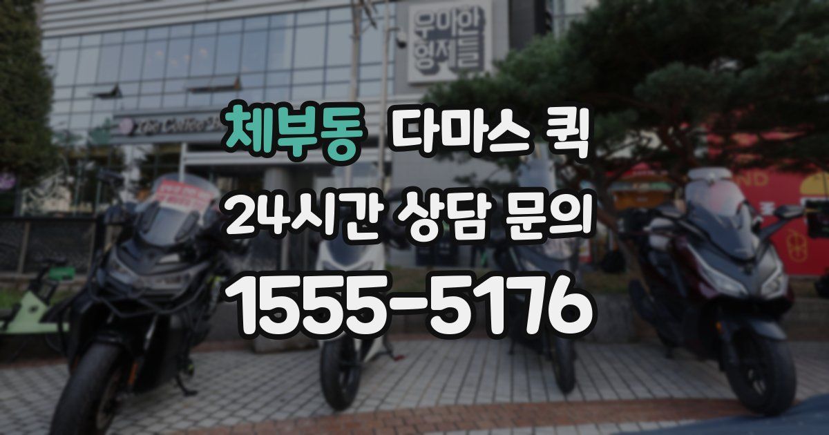 체부동 다마스 퀵