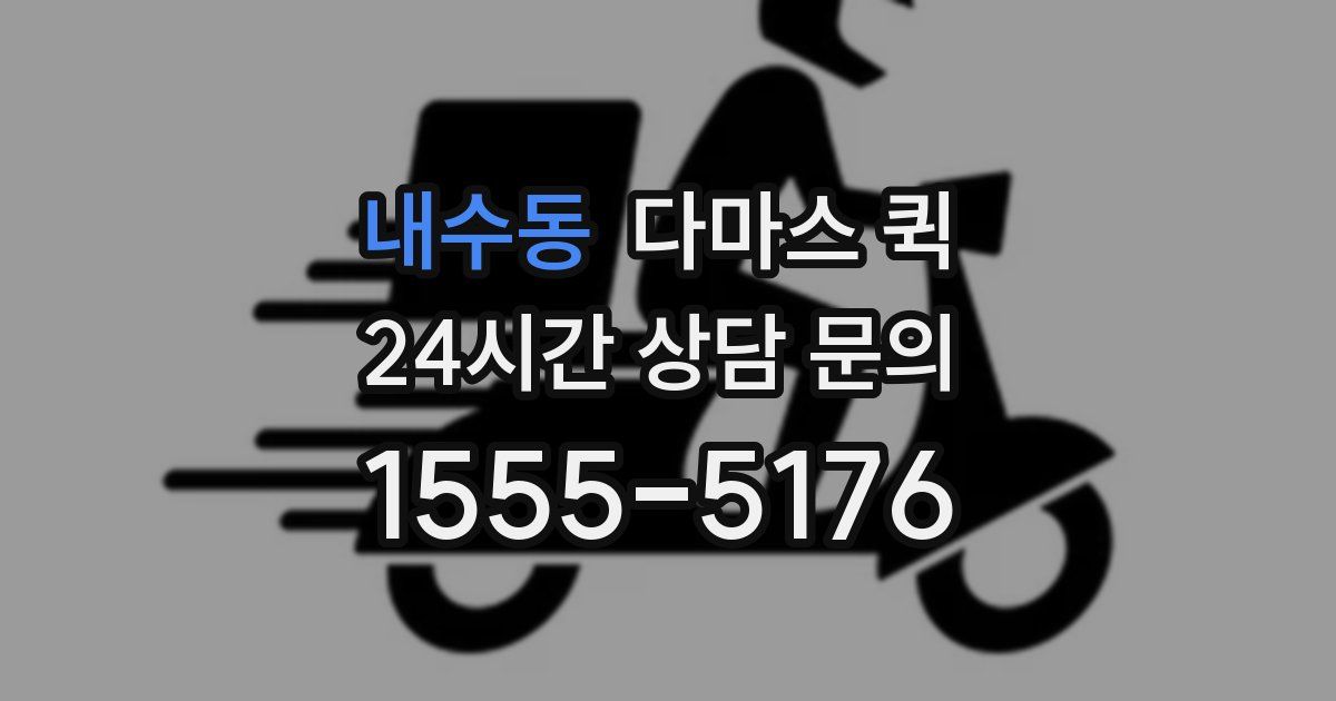 내수동 다마스 퀵