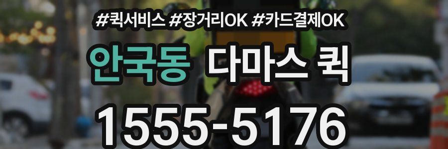 안국동 다마스 퀵