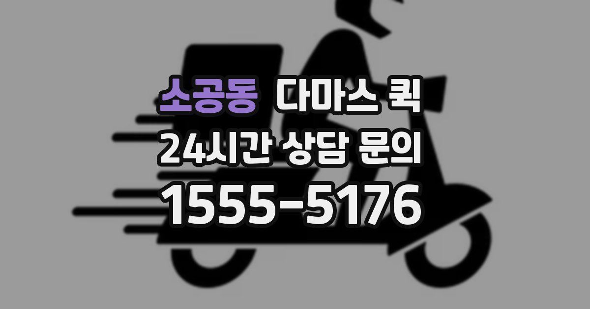 소공동 다마스 퀵