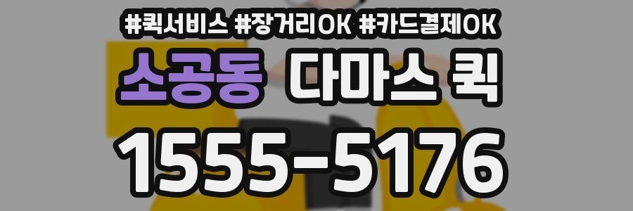 소공동 다마스 퀵